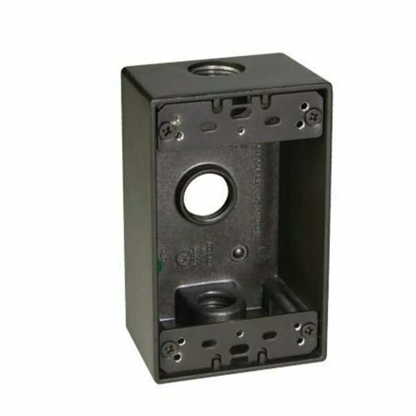 Taymac Electrical Box, 18.3 cu in, Outlet Box, 1 Gang, Aluminum 5320-2